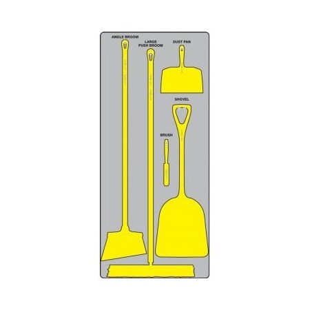 Accuform DRY ZONE STOREBOARDS MAXDUTY PSB610GTYL PSB610GTYL